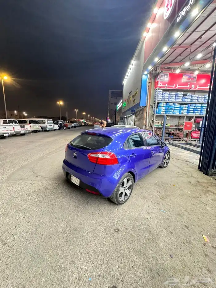 كيا ريو 2014 فل كامل فتحه سقف نظيف جدا مافيها اي مشاكل 2