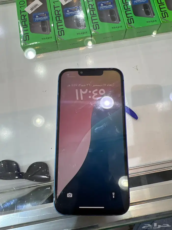 ايفون 13 العادي مغير شاشه فقط بطاريه 76 1