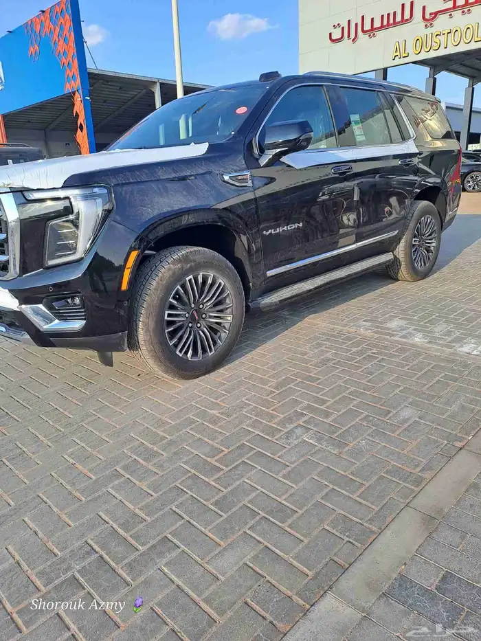 جمس يوكون 2025 اسود بدون دبل ثلاجه خليجي YUKON 1