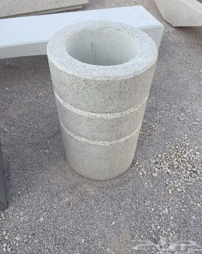 كرسي خرسانية حواض زهور 12