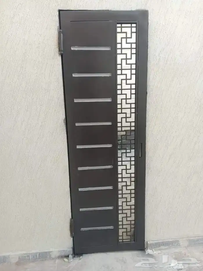 باب حديد باب المنيوم 1