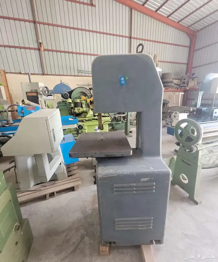 منشار حديد شريطي مع لحام وحجر جلخ الماني مستورد 1