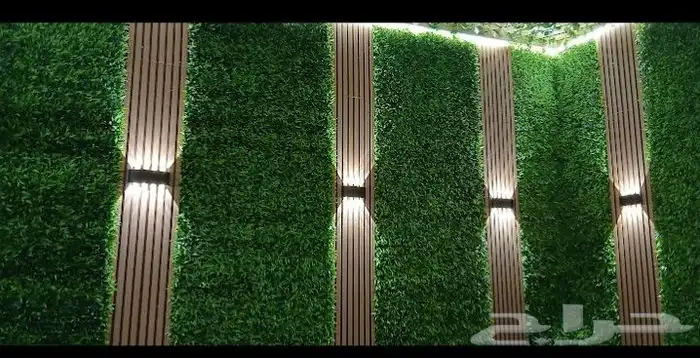 عشب جداري وبديل خشب خارجي وداخلي موجود لدينا توصيل وتركيب وا 4