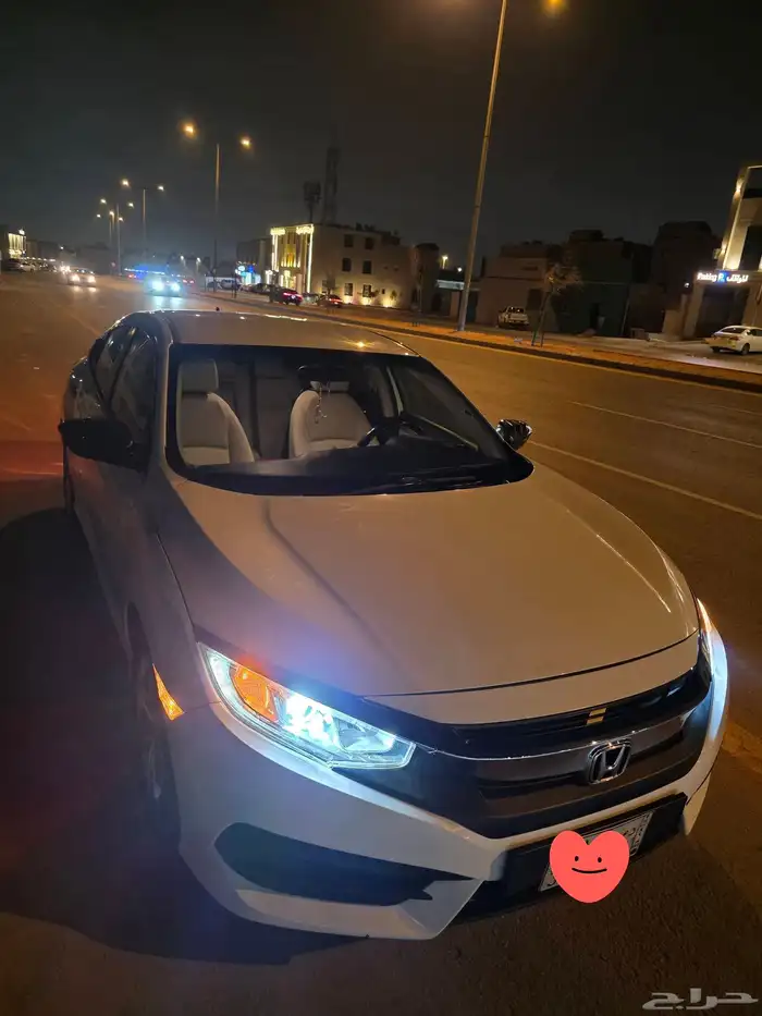 سيفيك 2018 ابيض نظيفة جدا 9