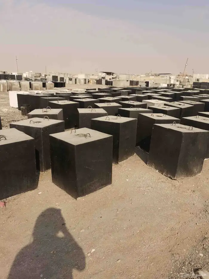 جميع انواع ومقاسات القواعد والحواجز الخرسانية 2