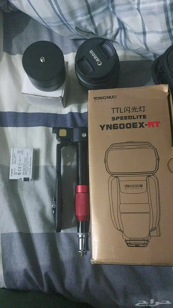 كاميرا كانون D600 مستعمل وا كشافات 400 واط حق تصوير 3