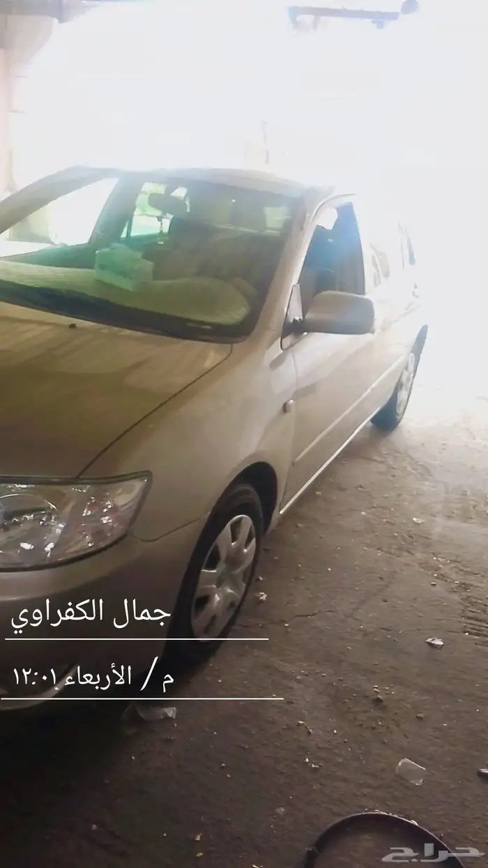 سياره تويوتا كورولا 2005 سياره بودي شرط رشه تلميع نظافه 1