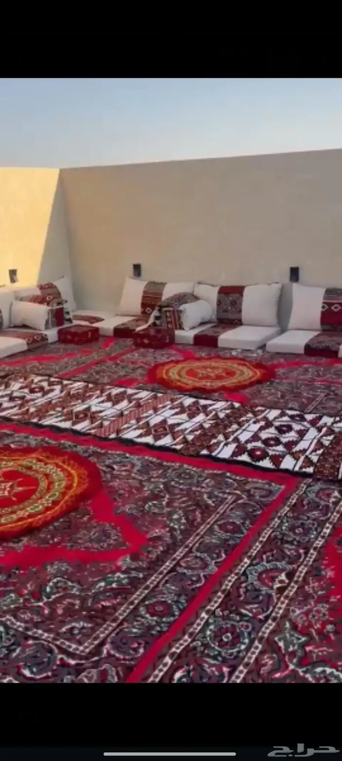 تأجير دفايات جلسات كراسي شفاف وكنب طاولات خيام 1