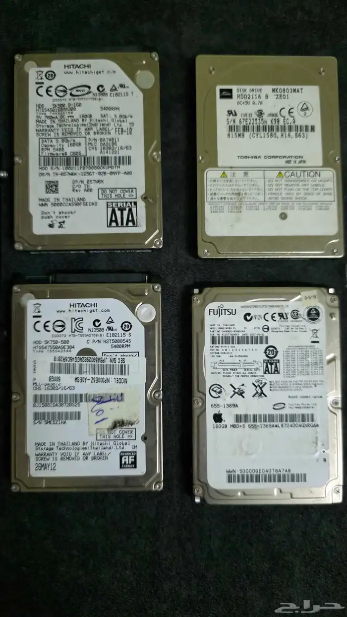 رامات لابتوب DDR3 DDR2 DDR4 هاردسك HDD 7