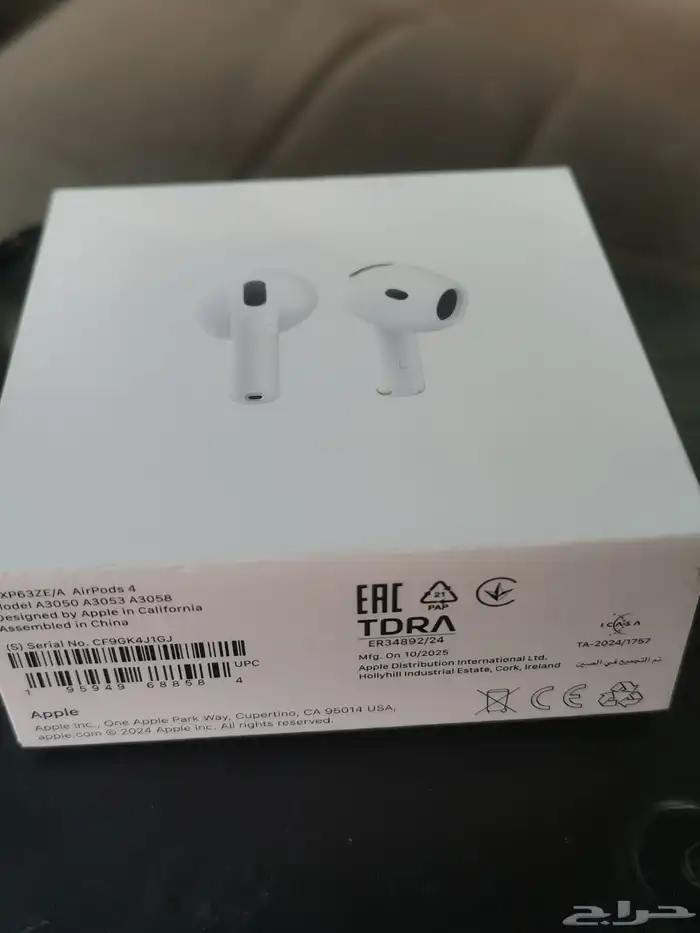سماعة ابل 4 من stc جديدة بالكرتون ما انفكت لأعلى سوم 6
