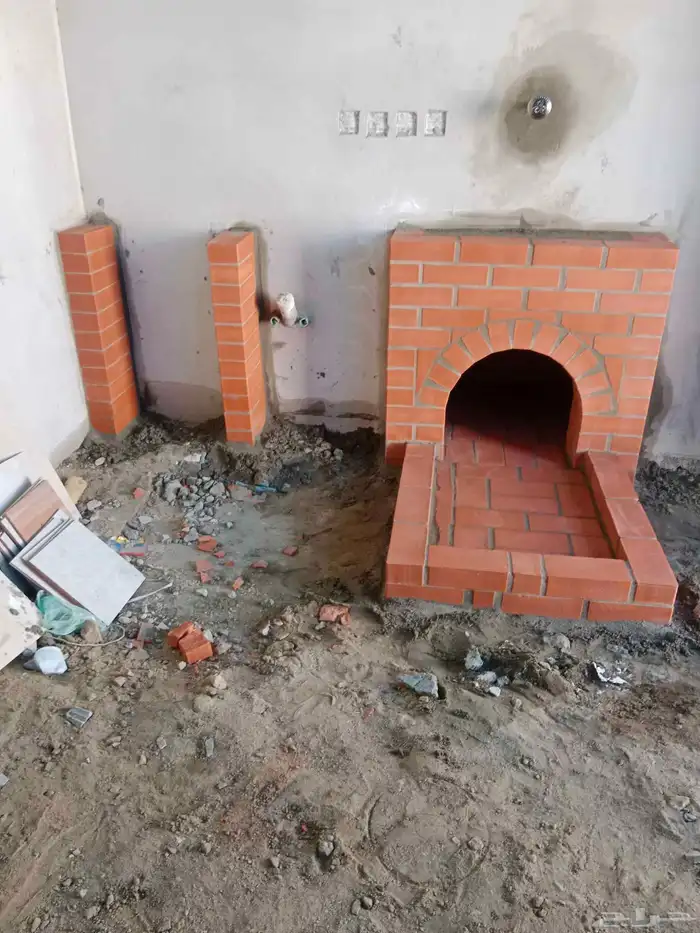 بيوت شعر مشب نار مشب رخام قرميد جمالون تلبيس قماش 9