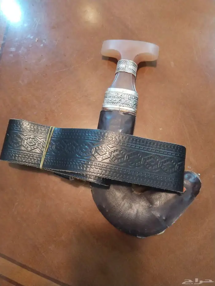 جنبية فاخره صب فضة مقبض حك زراف والسلة سنياو عماني 5