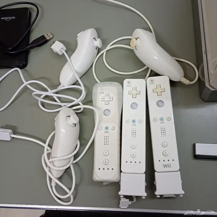 نينتيدو Wii مهكر 143 لعبة و كنترولات يشغل قيم كيوب مع كرتونه 1