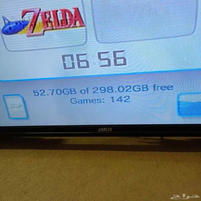 نينتيدو Wii مهكر 143 لعبة و كنترولات يشغل قيم كيوب مع كرتونه 21