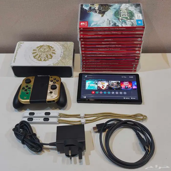 نينتندو سويتش أوليد اصدار زيلدا مع 15 شريط 0