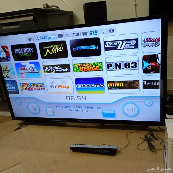 نينتيدو Wii مهكر 143 لعبة و كنترولات يشغل قيم كيوب مع كرتونه 14