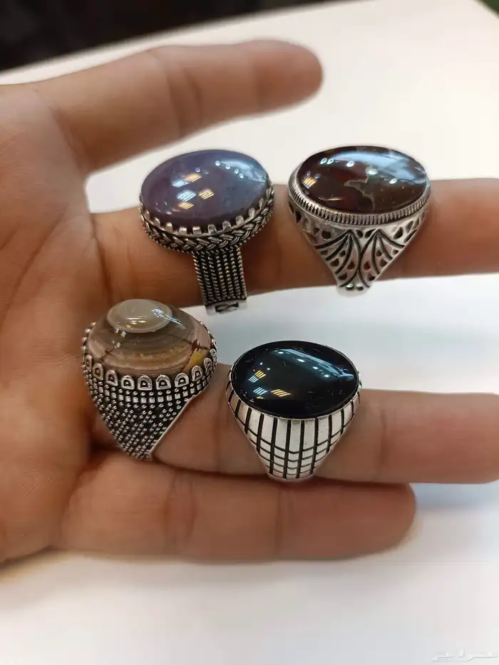 خواتم عقيق يمني جديد وسليماني 0