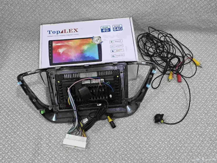 شاشة هيونداي أكسنت 2023 (بحالة جديدة) مع الفريم و كاميرا خلف 5