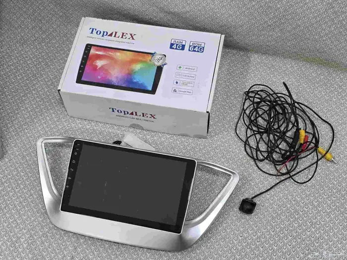 شاشة هيونداي أكسنت 2023 (بحالة جديدة) مع الفريم و كاميرا خلف 15