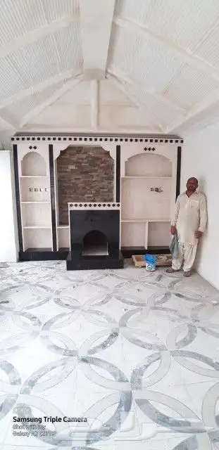 قرميد بيت شعر مشب نار تلبيس قماش زن  ھينجر 1