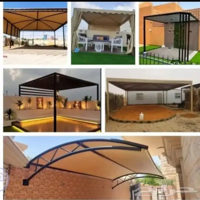 مظلات مواقف سيارات مظلات مدارس وبيوت شعر ملكي 7