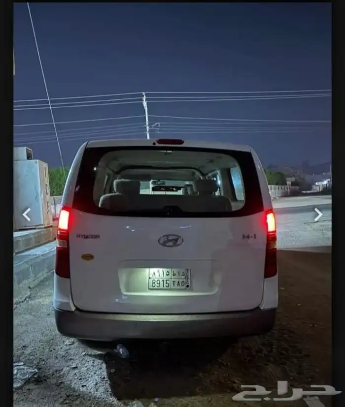 باص 2012 اتش 1 هواندي اتماتك بنزين مرشوش كامل اللون ابيض دا 1