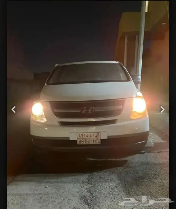 باص 2012 اتش 1 هواندي اتماتك بنزين مرشوش كامل اللون ابيض دا 3