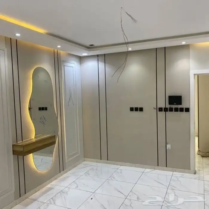 ديكورات جدار خلف ديكور الشاشه بتصميم حديث 2