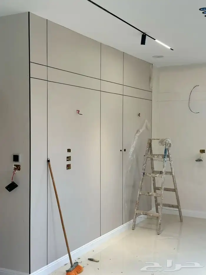 ديكورات جدار خلف ديكور الشاشه بتصميم حديث 6