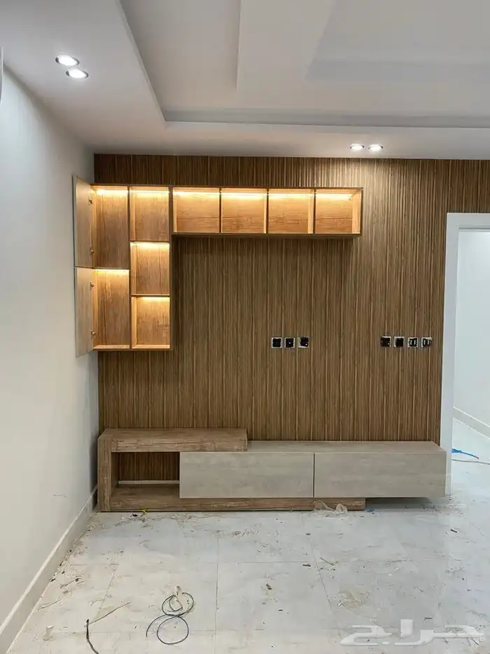 ستاند TV ديكور تلفزيون خشب شيبورد 4