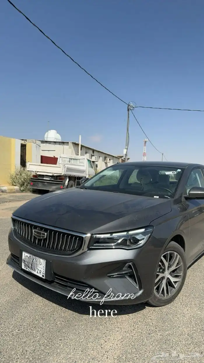 سياره جيلي ام جراند لون رمادي موديل 2024 مالك اول ماشيه 60 2