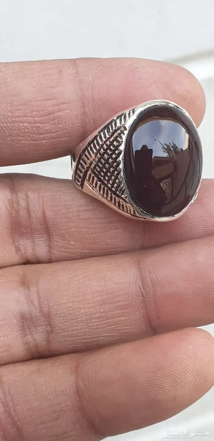 خاتمين عقيق يماني كرزي 4