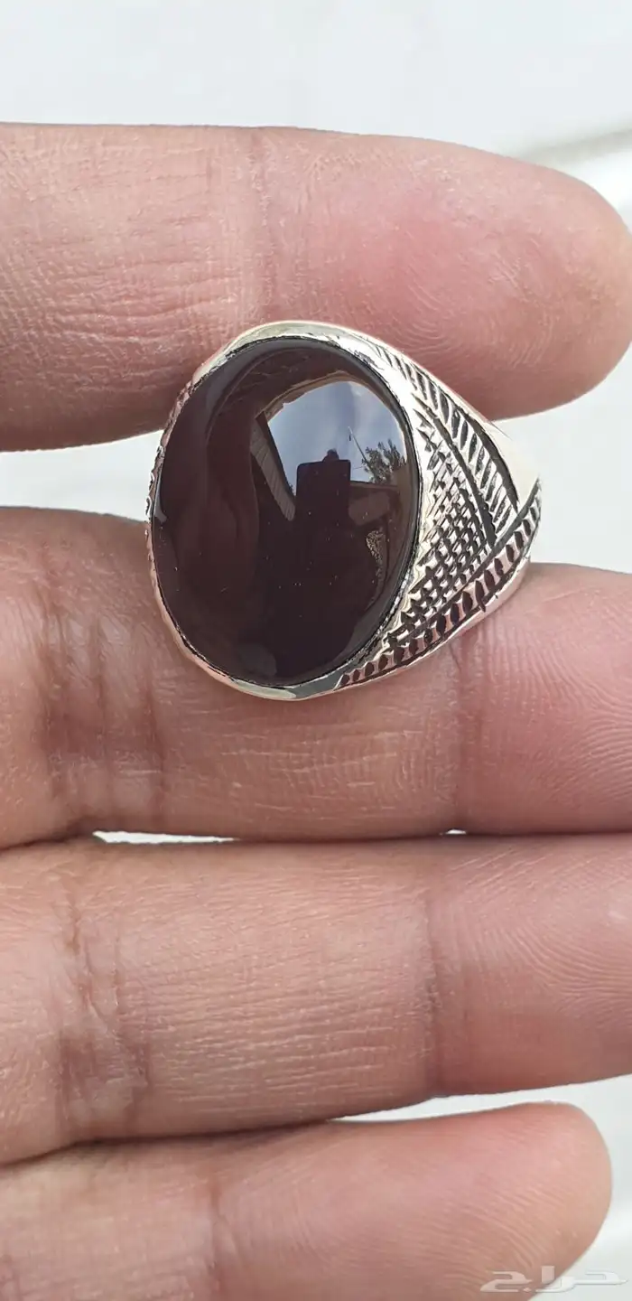 خاتمين عقيق يماني كرزي 3