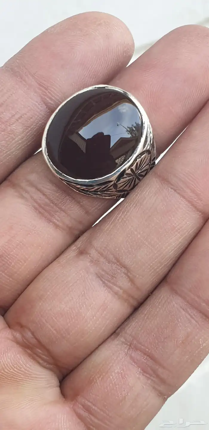 خاتمين عقيق يماني كرزي 6