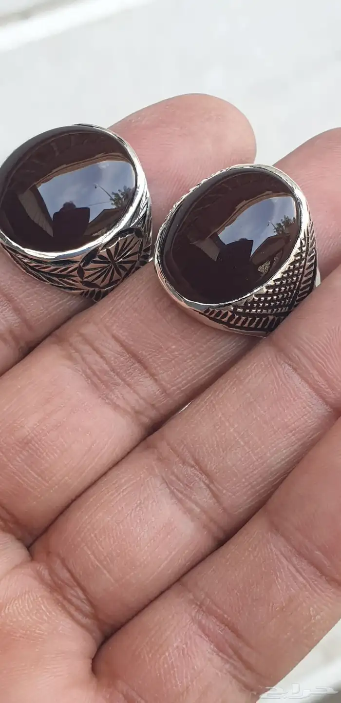 خاتمين عقيق يماني كرزي 1