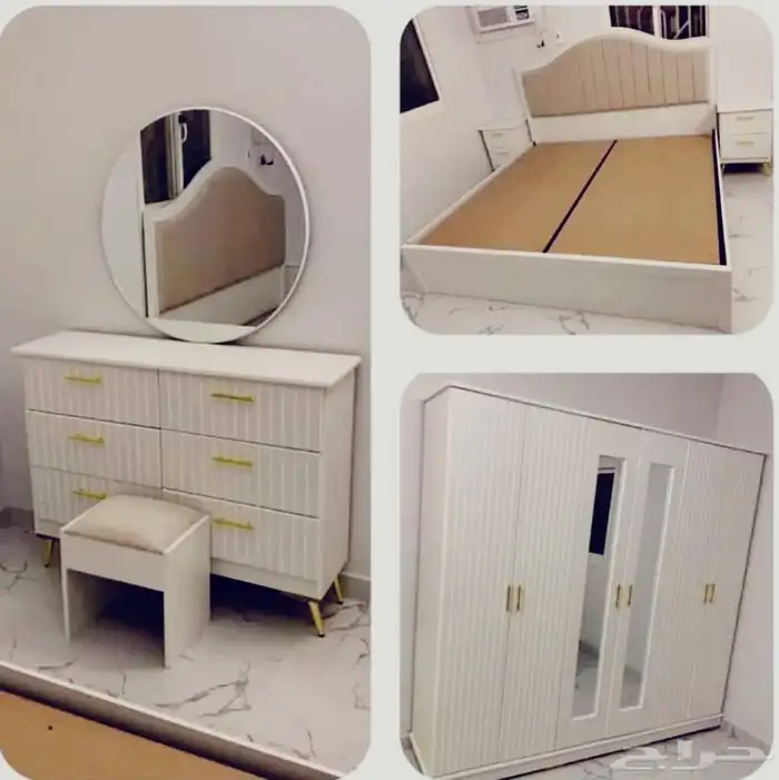 يوجد لدينا جميع غرف النوم الجاهزه من مصنعنا مباشرتا للتواصل 5