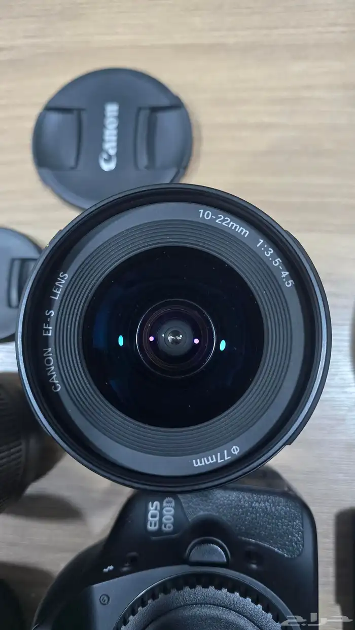 كاميرا كانون Canon 600D مع 3 عدسات (18-55 50mm 10-22) 9