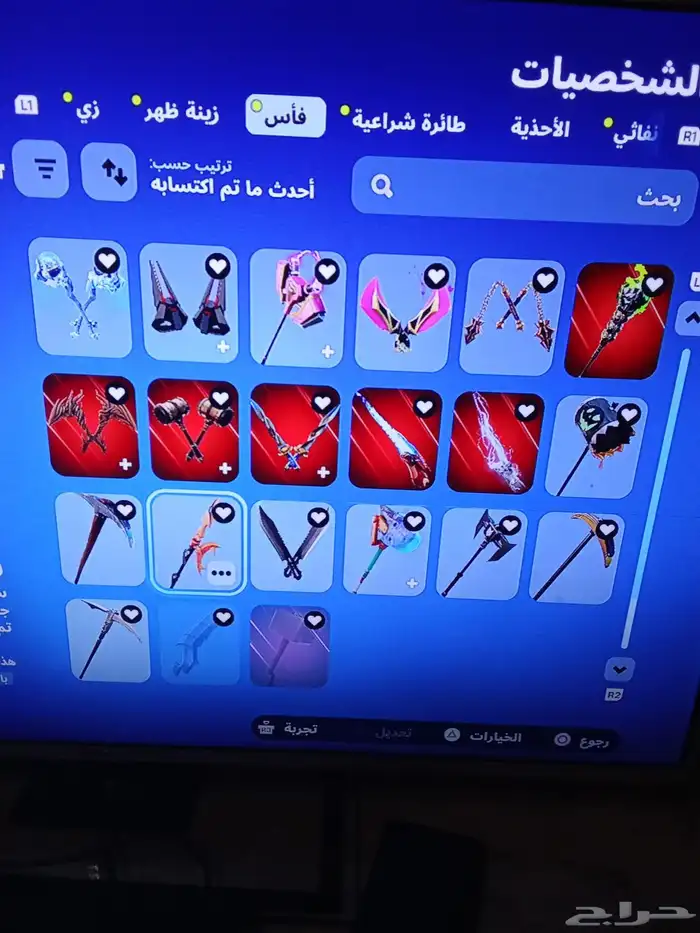 حساب فورتنايت 450 ريال في 1800 في بوكس و 144 سكن 19