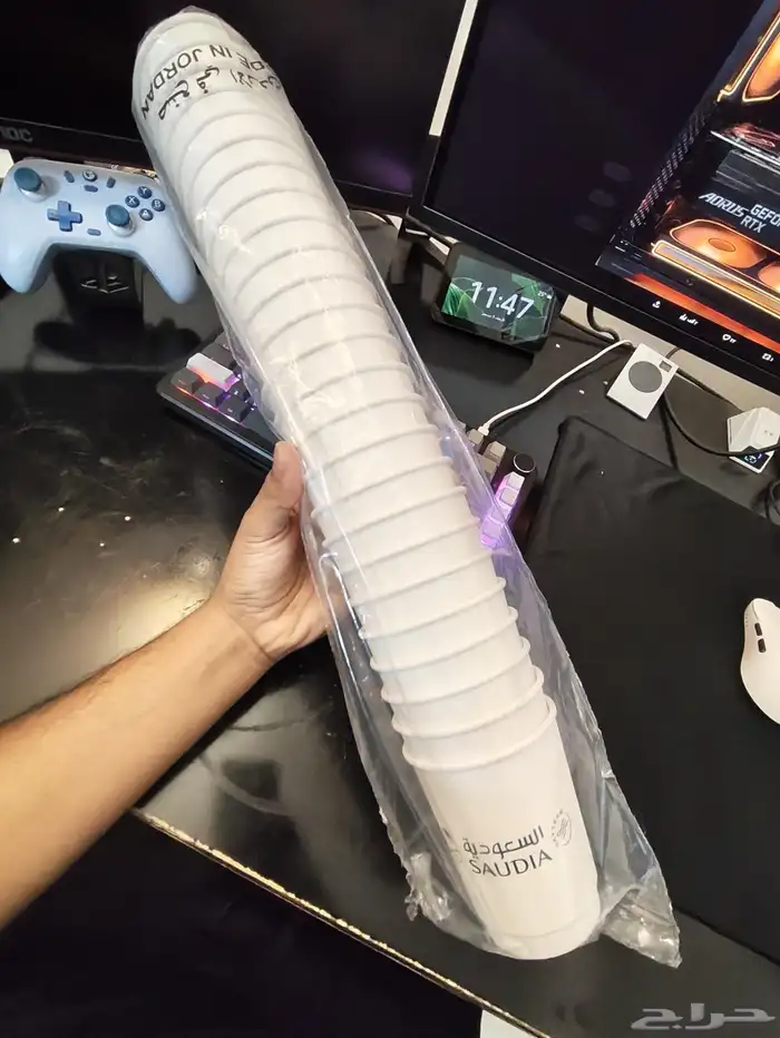 اكواب ورقية للخطوط السعودية 2