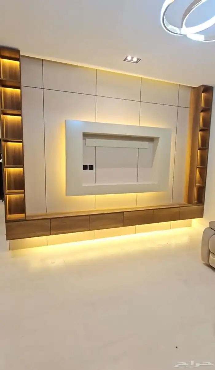 خلفيات تلفزيون معا بديل الشيبورد واضااه مخفيه وطاوله وارفف 4