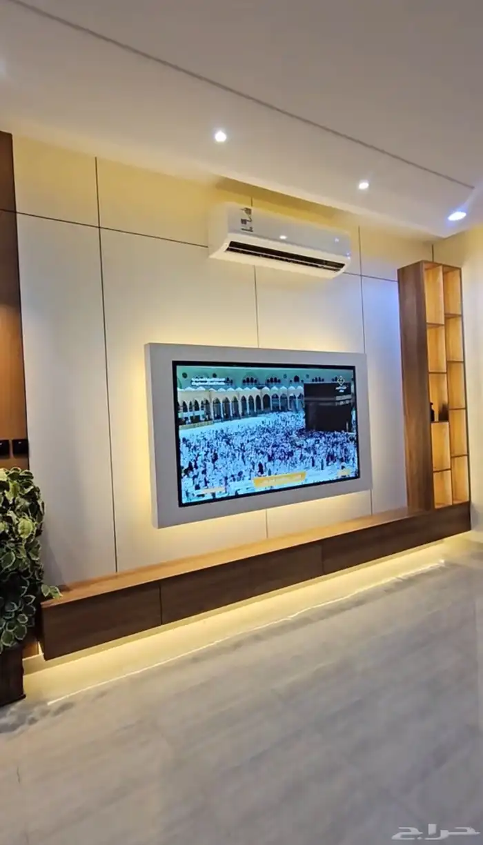 خلفيات تلفزيون معا بديل الشيبورد واضااه مخفيه وطاوله وارفف 3