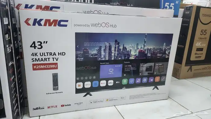 بيع شاشات تلفزيون سمارت 4kواي فاي مع التوصيل والتركيب فوري م 4