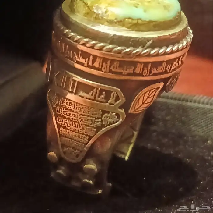 خاتم فضة فيروز شغل خاص 5