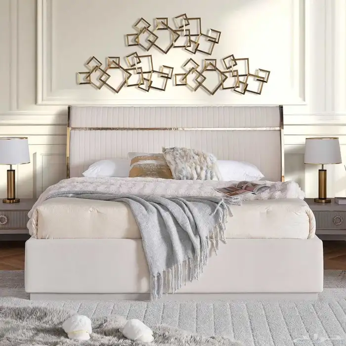 طقم غرفة نوم كلاسيك 8 قطع جديد بان هوم 10