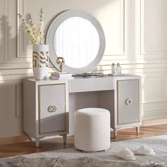 طقم غرفة نوم كلاسيك 8 قطع جديد بان هوم 16