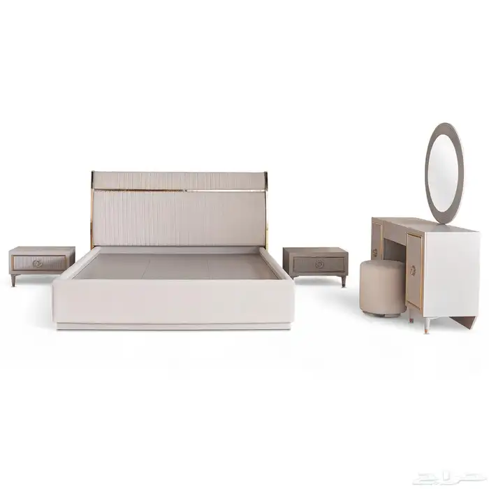 طقم غرفة نوم كلاسيك 8 قطع جديد بان هوم 17