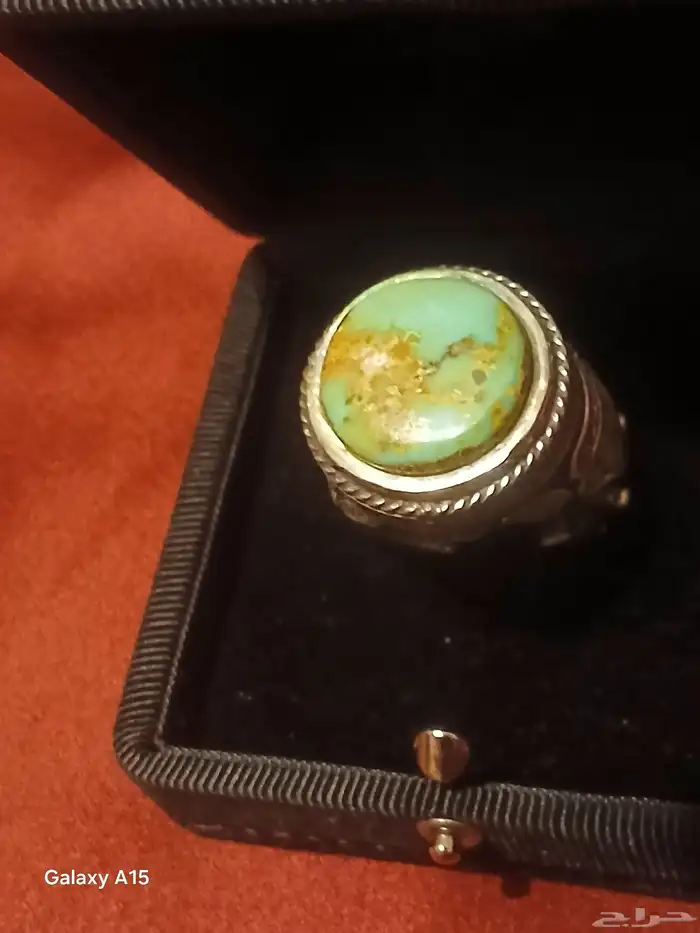 خاتم فضة فيروز شغل خاص 7