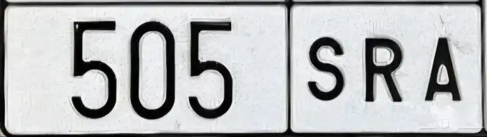 لوحة مميزة ا ر س 505 - 505 SRA 0
