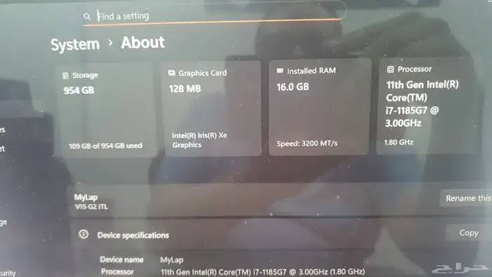 Dell Foldable laptop i7-11th Gen. 3