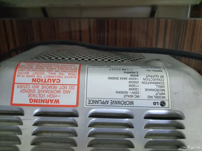 مكرويف ال جي شبه جديد بفرن حجم كبير للبيع بالدمام 4